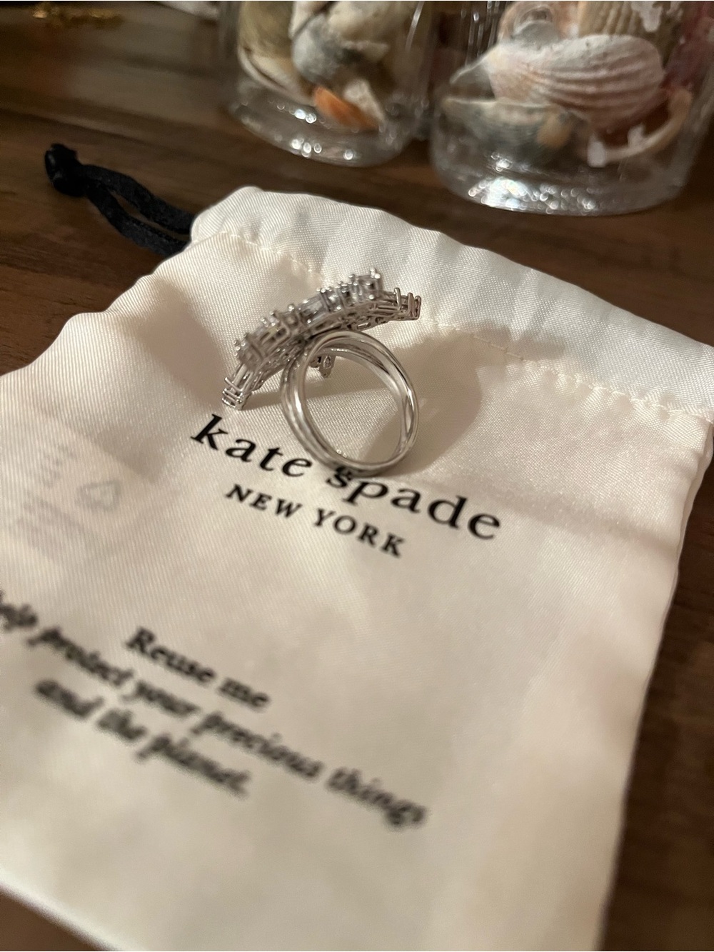 Kate Spade star ring size 8 - Picture 2 of 4